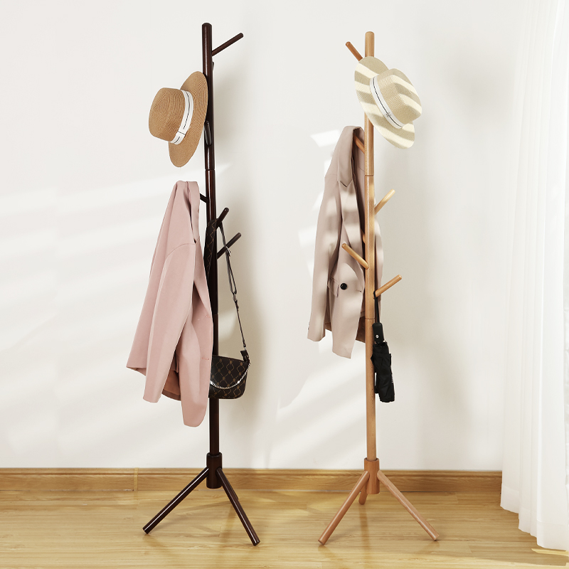 多功能室内衣架落地卧室网红简易实木衣帽架家用不占空间的挂衣架在类目 住宅家具, 架类, 衣帽架中 - 来自Buy2taobao.com提供专业的淘宝代购服务