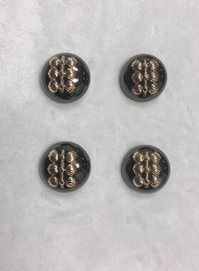 AFF/蘑菇金属扣子复古黑色大衣扣男女外套风衣西装纽扣圆形衣服扣