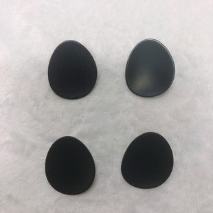 AFF/金属水滴形异性手缝扣哑光黑色扣子毛呢大衣上衣女风衣53