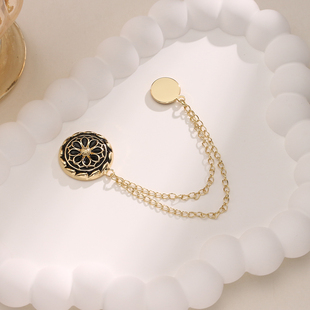 强磁吸链条固定扣裤脚衬衫卷袖口头巾太长改短不褪色不掉防走光扣