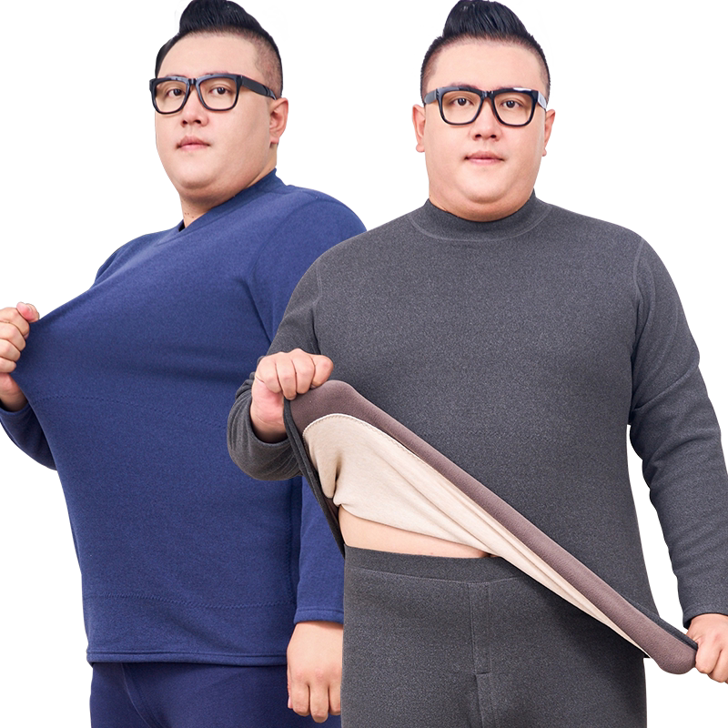 雅鹿男士加绒加厚保暖内衣套装