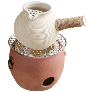 围炉煮茶碳炉烤奶壶煮茶壶泥炉烧烤火炉子底座火锅炉室内加热取暖