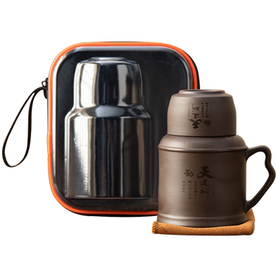 2025新款紫砂小暖壶带杯盖新款焖茶杯茶壶旅行功夫茶具茶杯小暖瓶