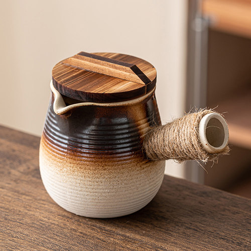 2025冬季围炉煮茶罐罐奶茶壶碳炉煮茶器烤奶壶烤梨带盖侧把罐罐壶