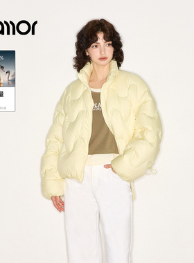 【商场同款】Jamor加墨云朵泡芙羽绒服短款保暖外套2025冬新女