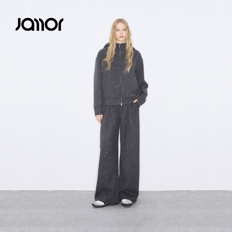 Jamor加墨简约高级感通勤套装两件套2026春秋冬新款女装