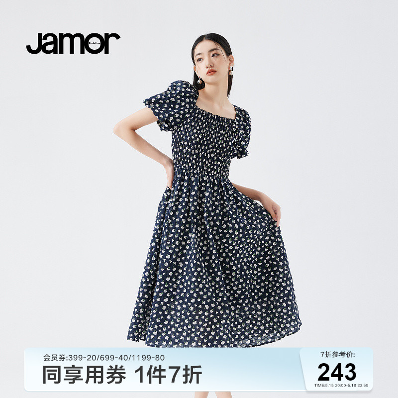 Jamor复古赫本风时尚连衣裙