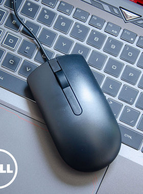 原装正品Dell/戴尔鼠标有线USB办公商务MS116笔记本台式电脑通用