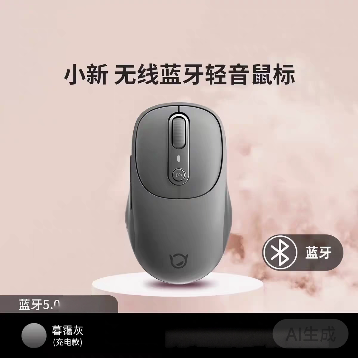 原装正品小新plus无线Type-c充电蓝牙静音充电鼠标笔记本电脑四档