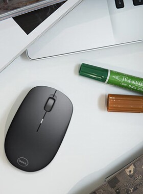 戴尔(DELL)WM126无线鼠标办公对称鼠标无线黑色带无线2.4G接收器