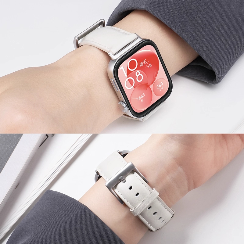 适用于红米手表6/5/4表带真皮腕带小米手环9pro/8pro针扣替换带智能运动手表redmi watch6男女高级配件