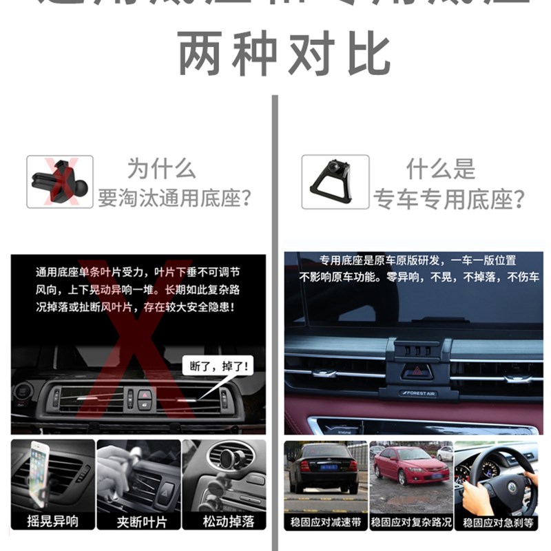 用于长安CS75Plus二代三代车载手机支架导航专用出风口扣13-22款