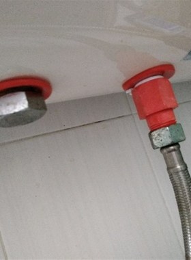 适华帝DJT-40TJ电热水器配件红色蓝色冷热连接头防电墙排污口镁棒