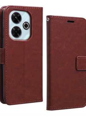 适用红米Note13R手机壳2406ERN9CC保护皮套Redminote13r翻盖式全包边防摔软硅胶插卡钱包男女款商务