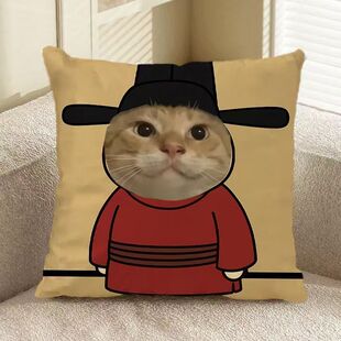 【耄耋】哈基米圆头耄耋哈基仙可爱卡通猫创意双面抱枕靠垫礼物