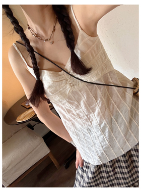 AULDCAT 2024SS  夏日清凉小吊带上衣 纯棉 度假风