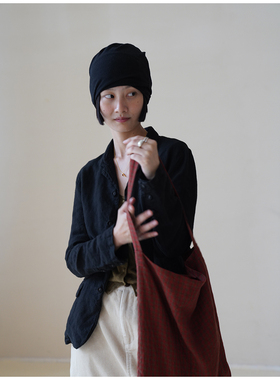 AULDCAT 2021fw 水洗原生态亚麻小西装短外套