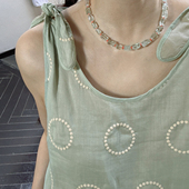 日本进口面料小耳朵连衣裙 AULDCAT 2025SS 底摆抽绳设计定制面料