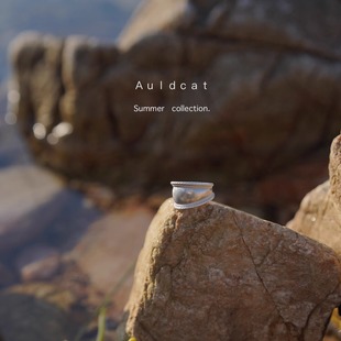 AULDCAT 925银扭花花边复古戒指 2024SS