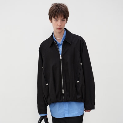 CONTRAFIEND「可机洗」美产IDEAL拉链 宾霸里布羊毛混纺气球夹克