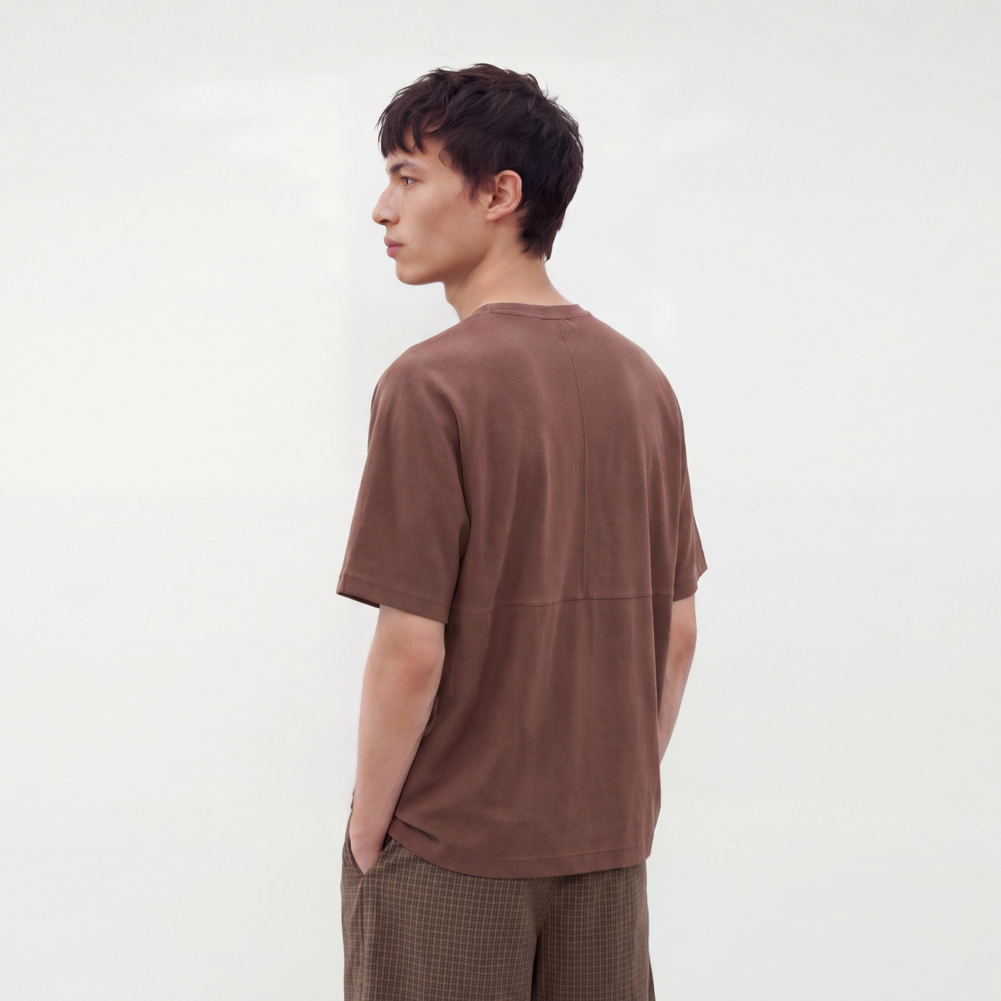 CONTRAFIEND 「肌理感」吸湿排汗夏季毛巾布圆领纯色打底短袖T恤