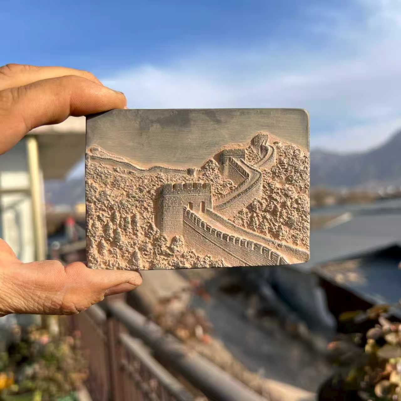 北京长城非遗砖雕文创冰箱贴旅游纪念品出国送老外创意礼品