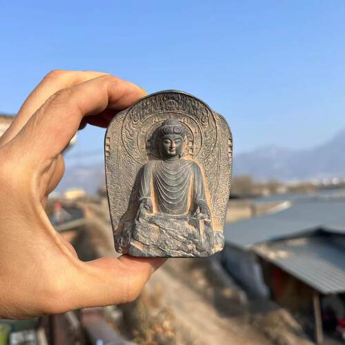 中式复古龙门石窟卢舍那冰箱贴