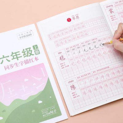 六年级小学生字帖每日笔画