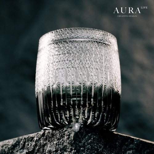 AURA'S江户切子麦芒高级感水晶杯