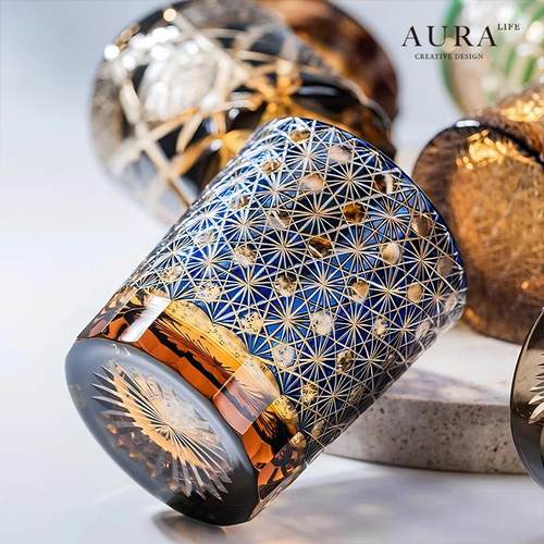 AURA'S江户切子满天星威士忌杯