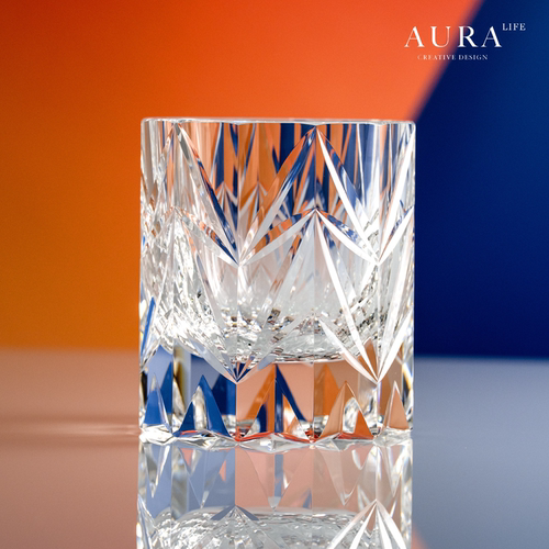AURA'SK9凤舞江户切子威士忌杯