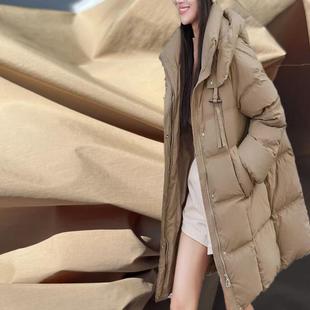 羽绒服面料高档20D高密防水480T小米皱布料秋冬新款安克拉红布料