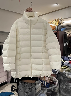 DK26207正品韩国2025冬季中长款羽绒服女保暖宽松显瘦立领羽绒衣