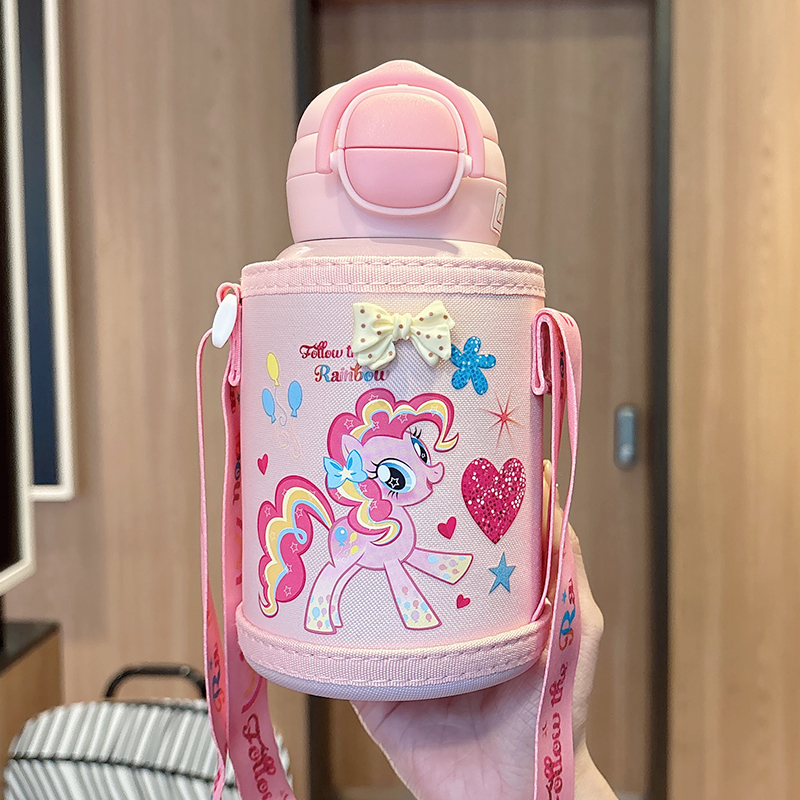 儿童316不锈钢保温杯幼儿园可爱学生上学专用双饮水壶吸管水杯子