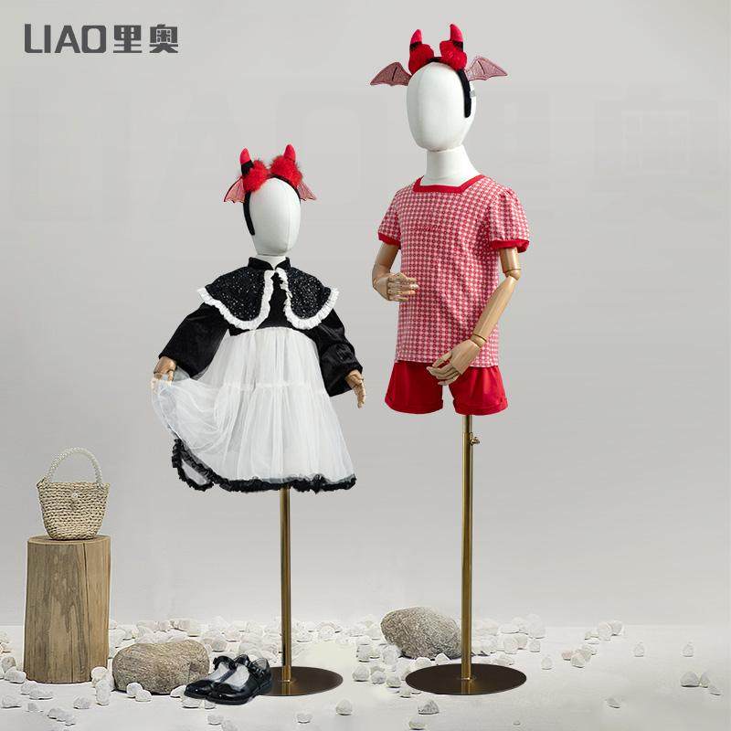 新款半身模特架陈列架模特道具儿童服装店展示架活动模型拍摄道具