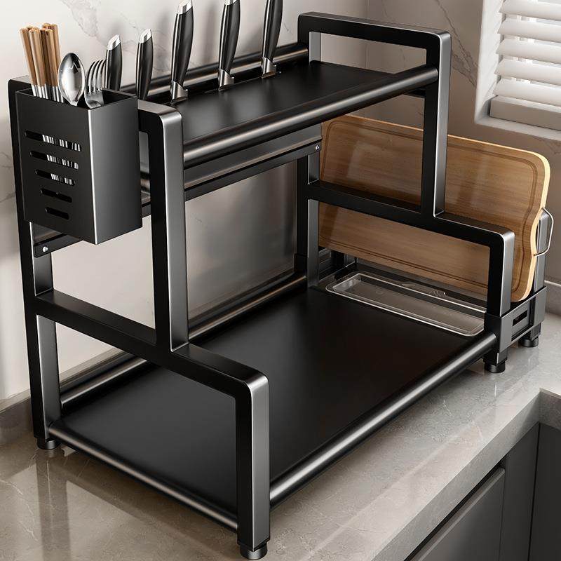 厨房多功能调料品置物架家用台面筷子筒刀具油盐酱醋收纳架,厨房/烹饪用具,抹布架/厨房清洁收纳架,淘宝优惠券,粉丝福利购,淘宝优惠卷