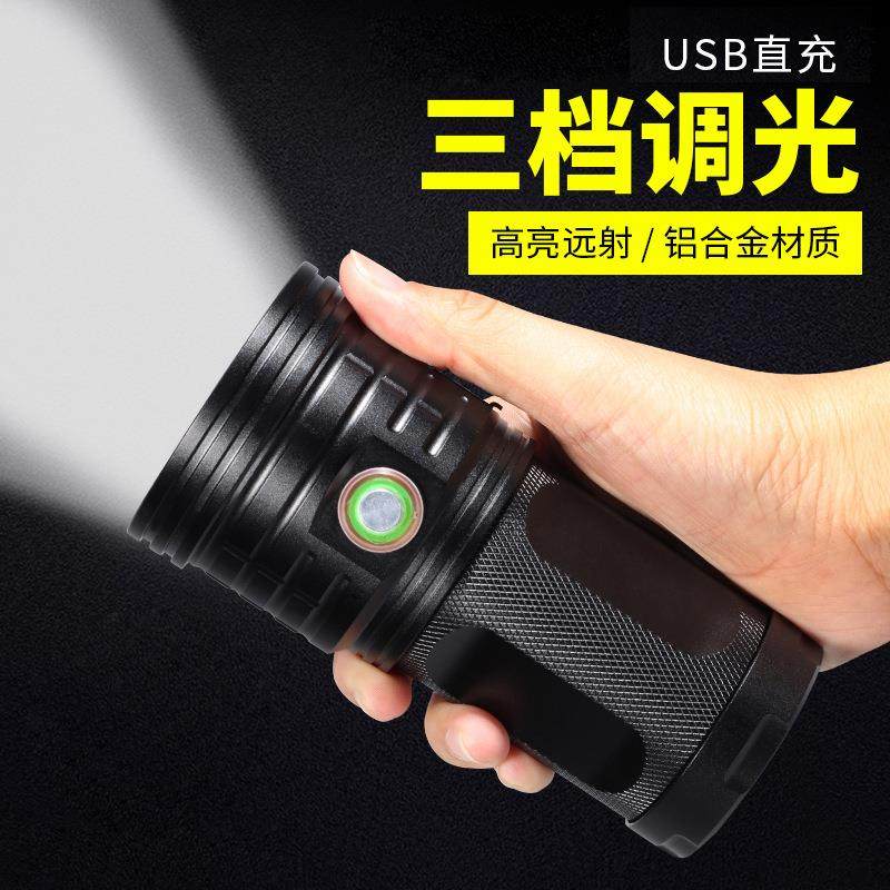 热卖新款手电筒强光超亮远射超长续航迷你便携户外骑行照明应急灯