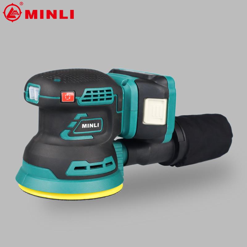 锂电无刷砂光机木材金属打磨抛光可调速圆砂纸机