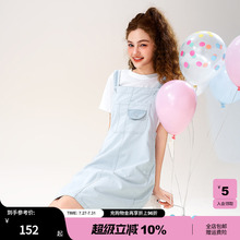 mc2彩色牛仔背带裙两件套女装夏季新款超火时尚小个子穿搭短款