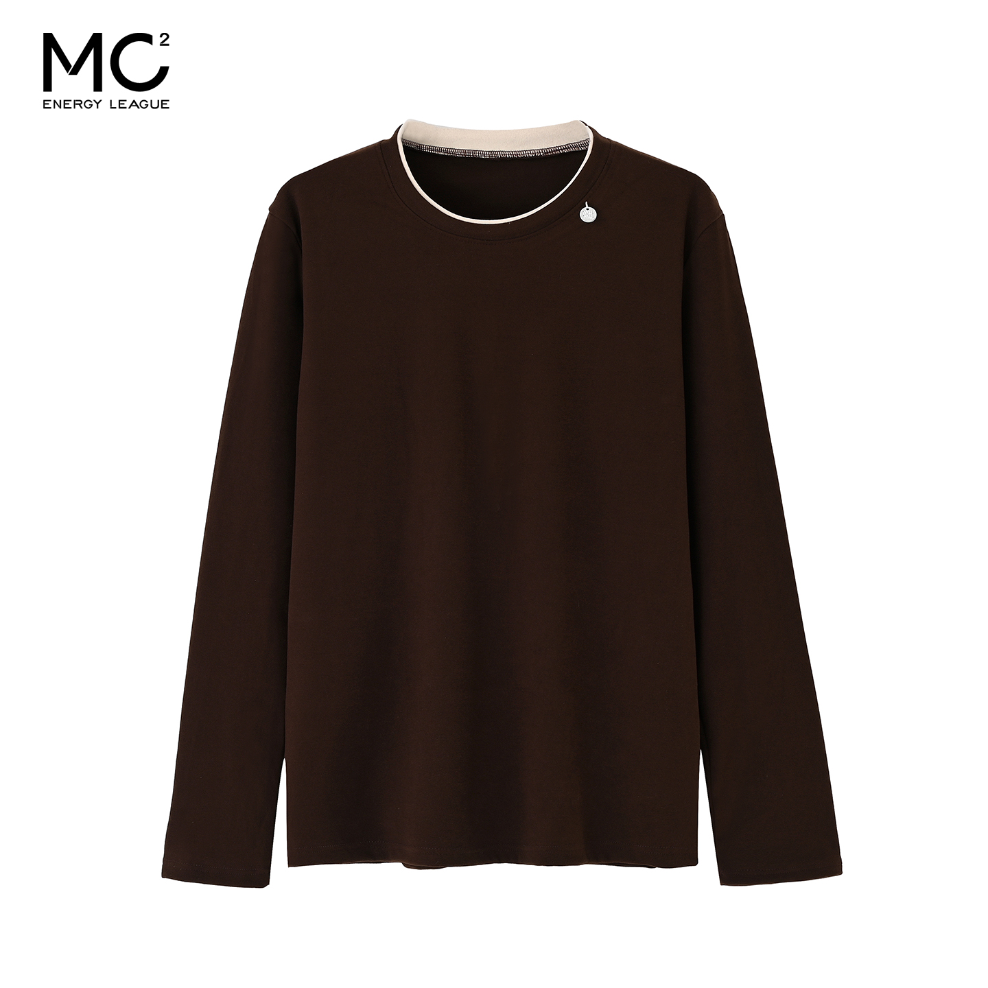 女装小圆片圆领米绒打底T恤