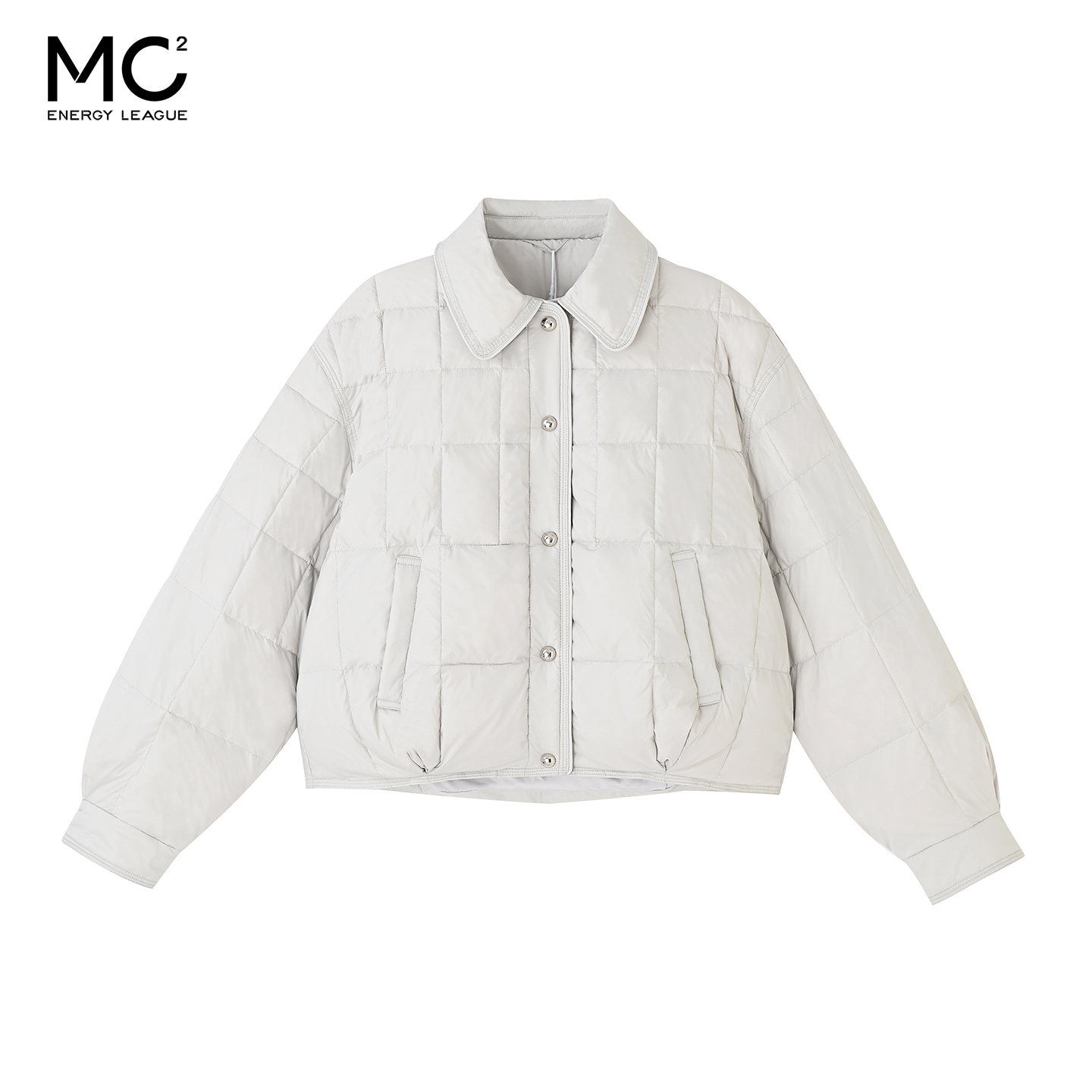 女装衬衣翻领短款羽绒服-1282