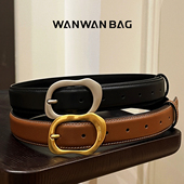 皮腰带女士2025新款 带高级感生日礼物百搭皮带腰带ins风 牛仔裤