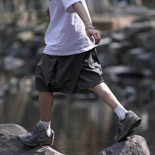 美式复古工装短裤男夏季日系宽松