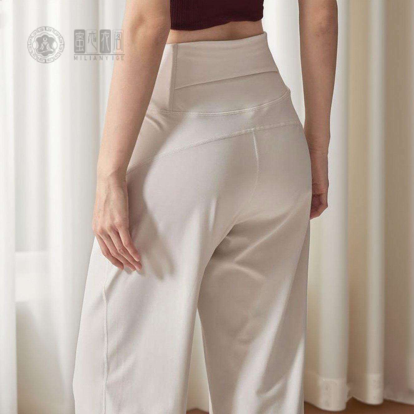 高腰阔腿运动裤女速干宽松直筒垂感显瘦跑步健身休闲瑜伽长裤