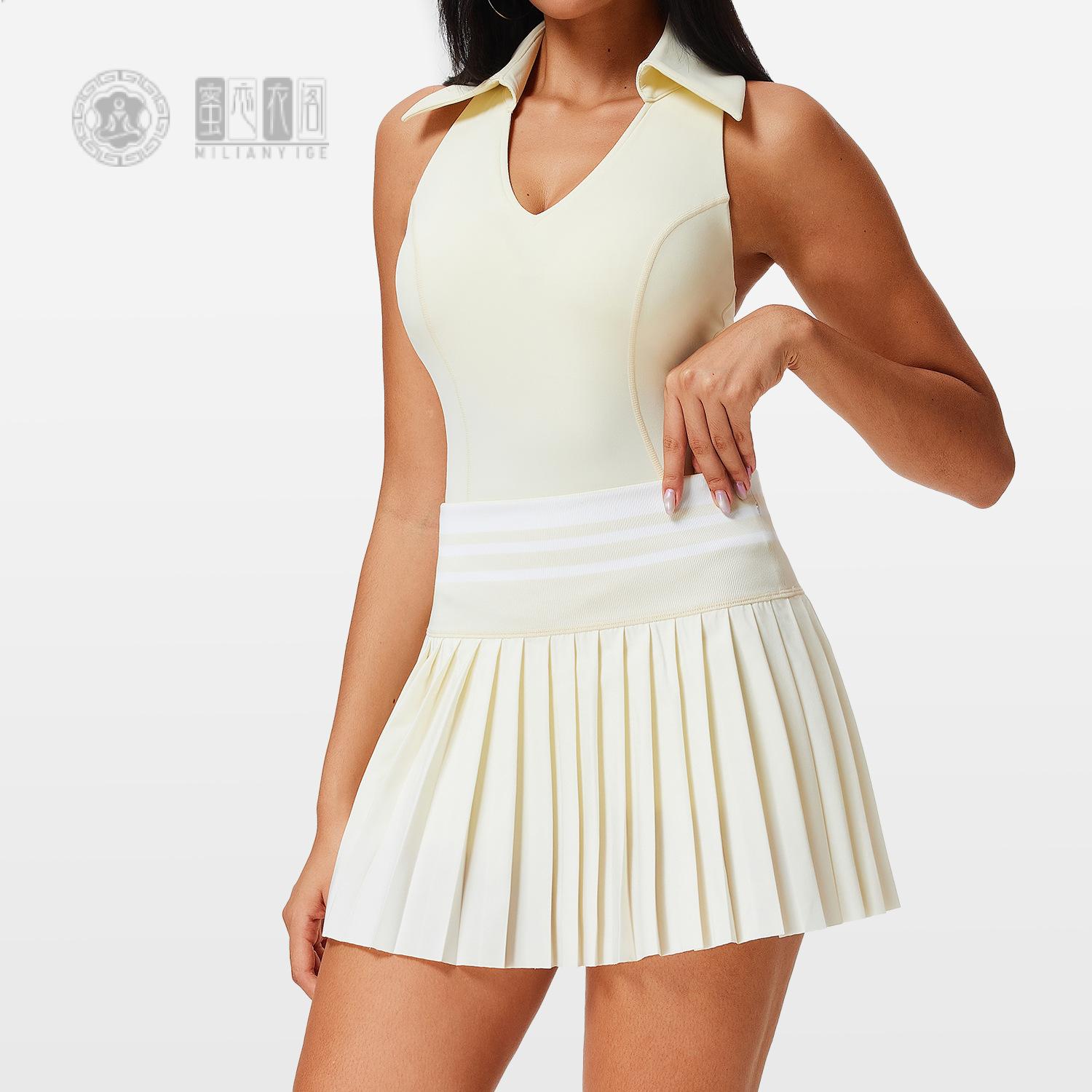 新款网球裙口袋防走光羽毛球