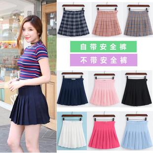 代款女装日韩学院高腰修身百褶裙网球裙半身短裙