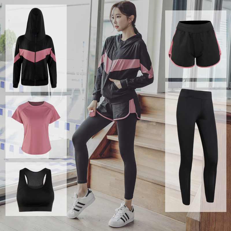 秋冬新款瑜伽服女套装宽松速干