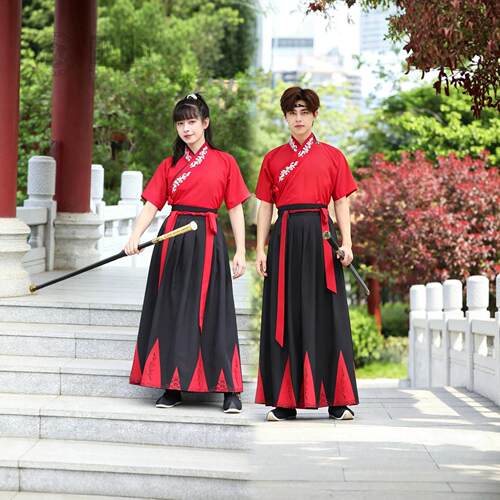 夏季日常短袖汉服情侣套装｜大码