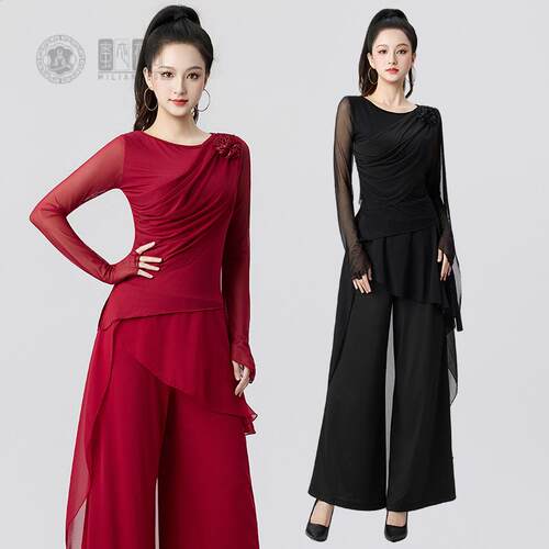 中国舞蹈练功服女古典舞形体阔腿