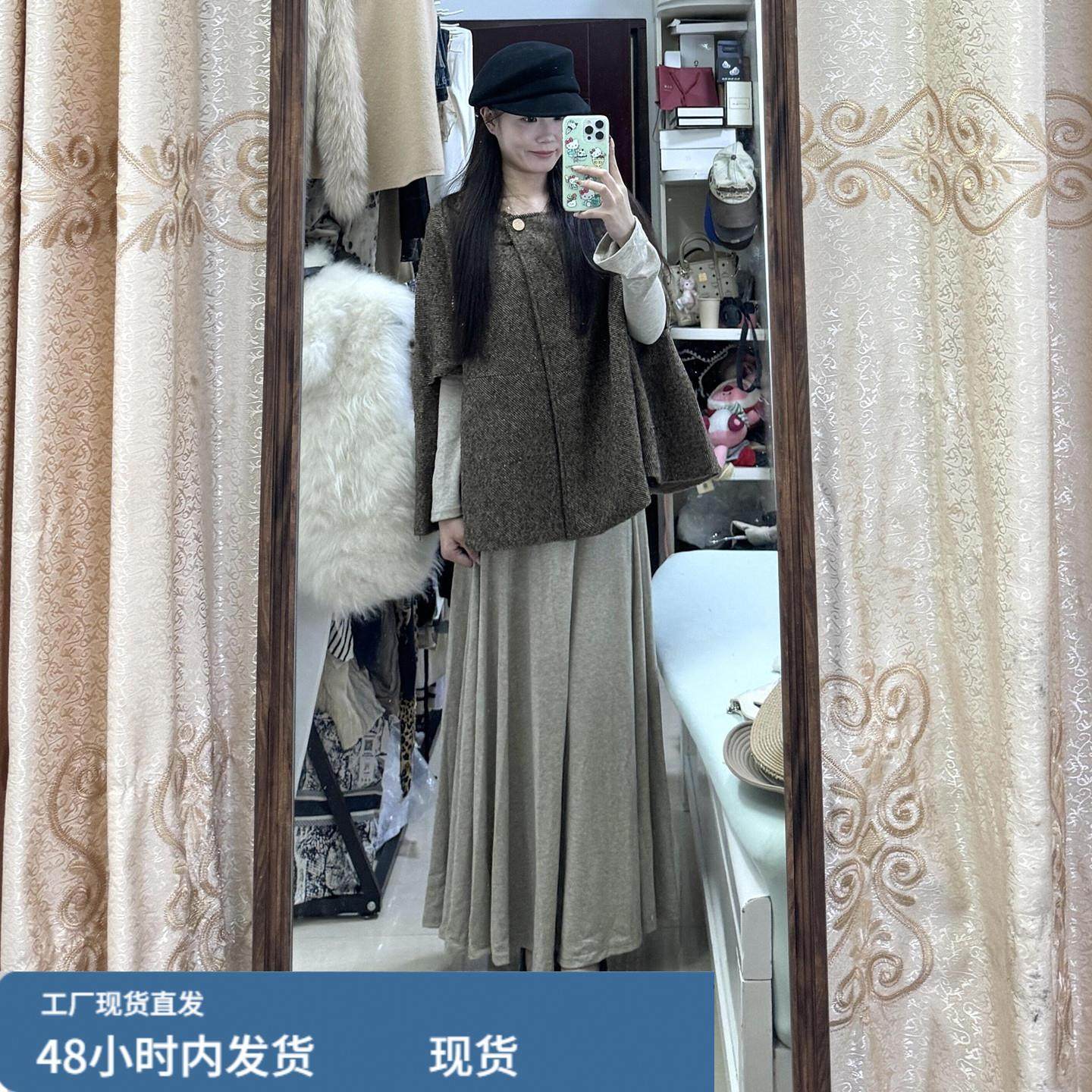 法式气质V领针织连衣裙女秋冬款内搭裙子纯欲辣妹修身显瘦a字长裙,运动/瑜伽/健身/球迷用品,瑜伽短裙,淘宝优惠券,粉丝福利购,淘宝优惠卷